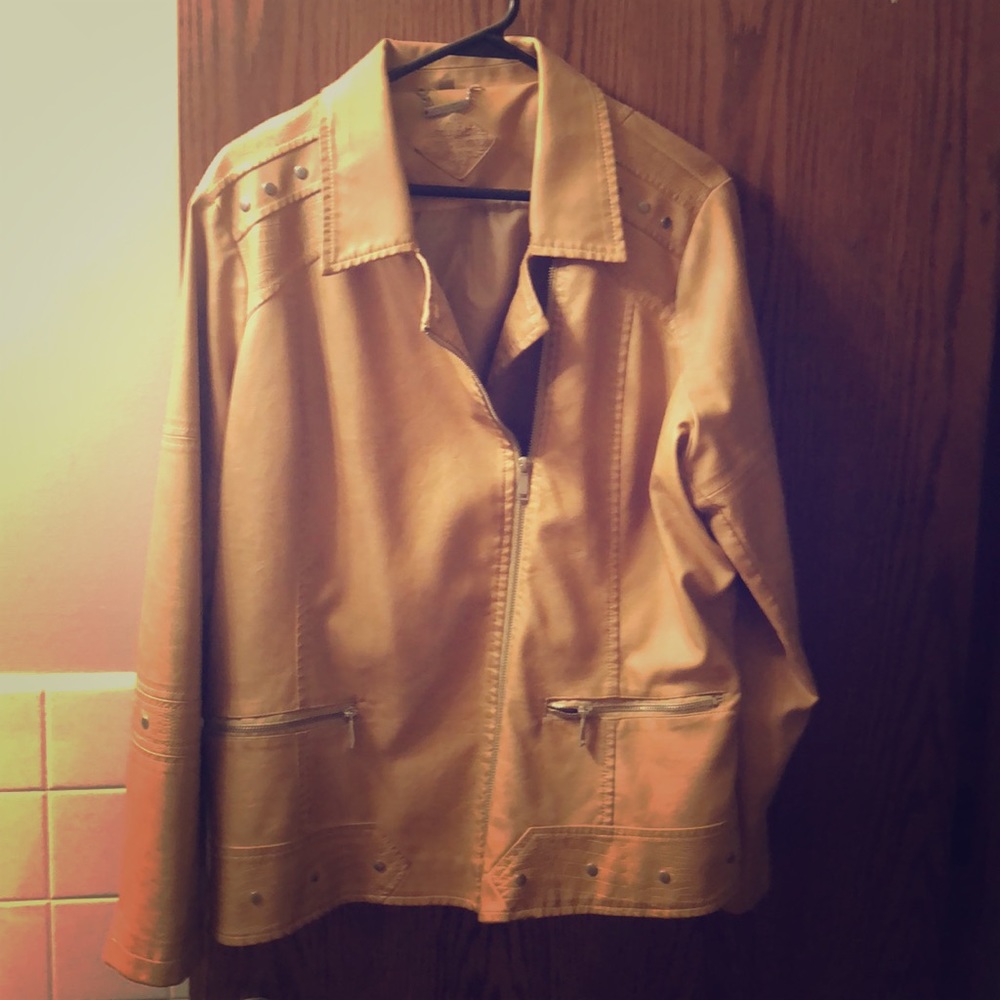 JOU JOU FAUX LEATHER JACKET